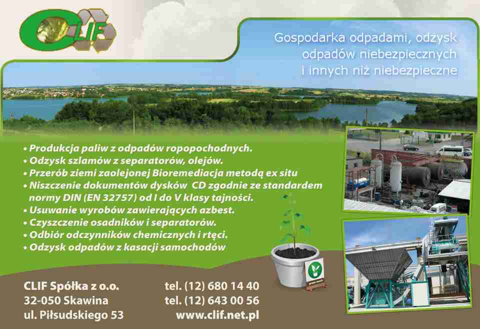 CLIF SPÓŁKA Z O.O. - czynniki chemiczne SKAWINA czynniki chemiczne SKAWINA